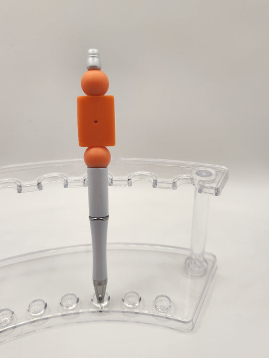 Orange Book Beaded Pen
