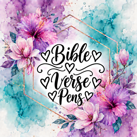 Bible Verse Glittered Pens