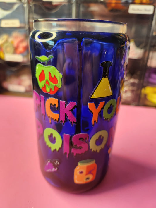 Pick Your Poison Glass Tumbler.
