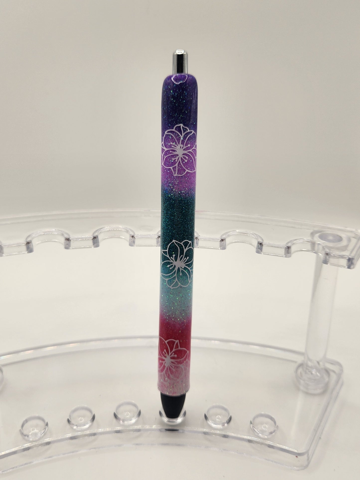 Multi Color Ombre Flower Pen