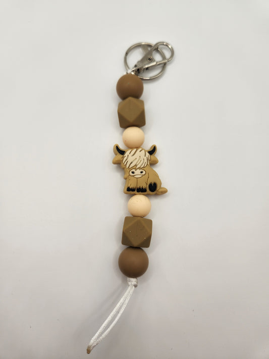 Highland Cow Keychain