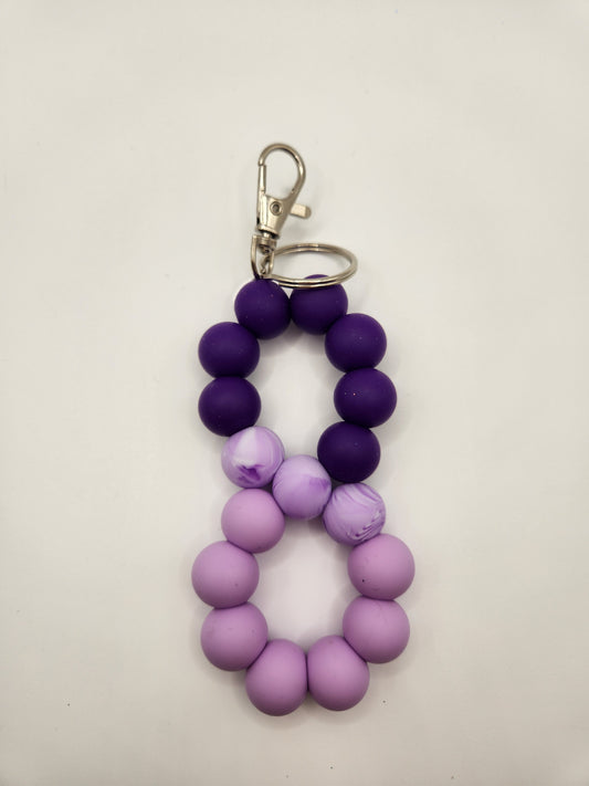 Purple Infinity Keychain