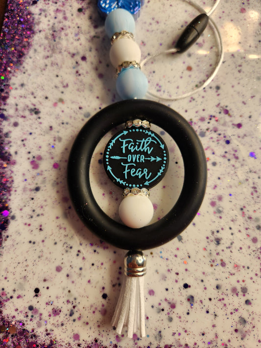 Faith Over Fear Car Charm