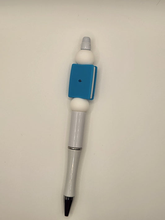 Blue Book Beaded Pen
