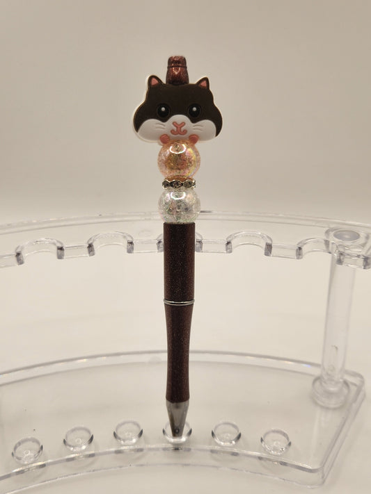 Acrylic & Silicone Hamter Beaded Pen