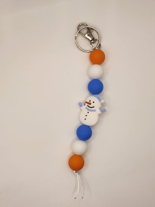 Blue White Snowman