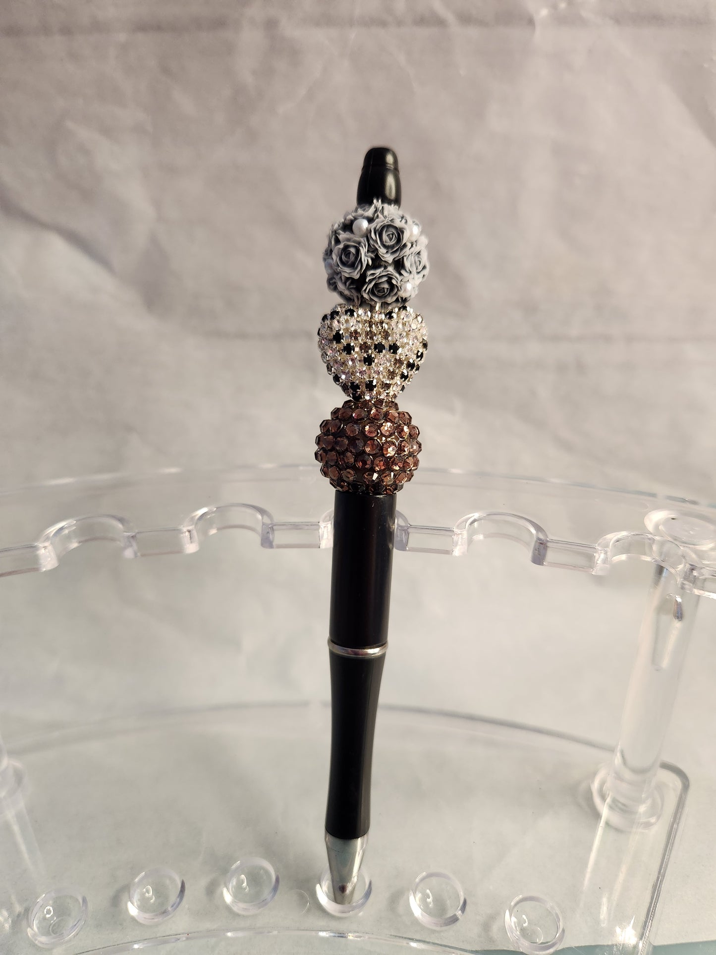 Rhinestone Focal & Rhinestone Beads Beaded Pen
