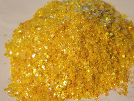 Brenda's Custom Mix: Sunshine Yellow: Glitter #24