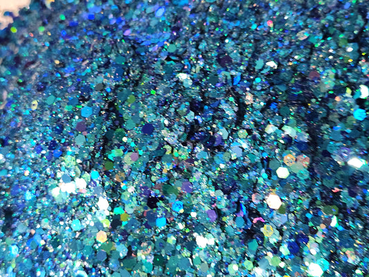 Brenda's Custom Mix: Midnight Blue Sea: Glitter #20