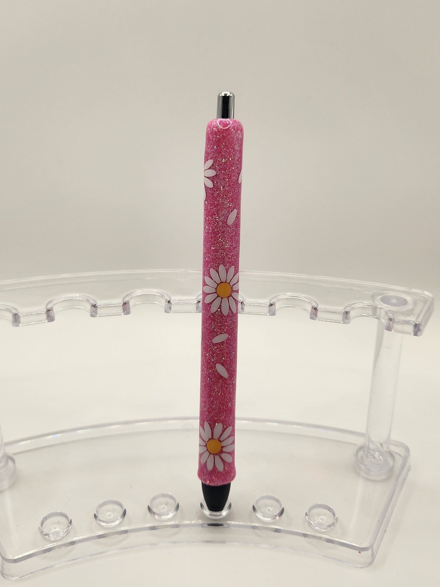 Pink Falling Daisy Pen