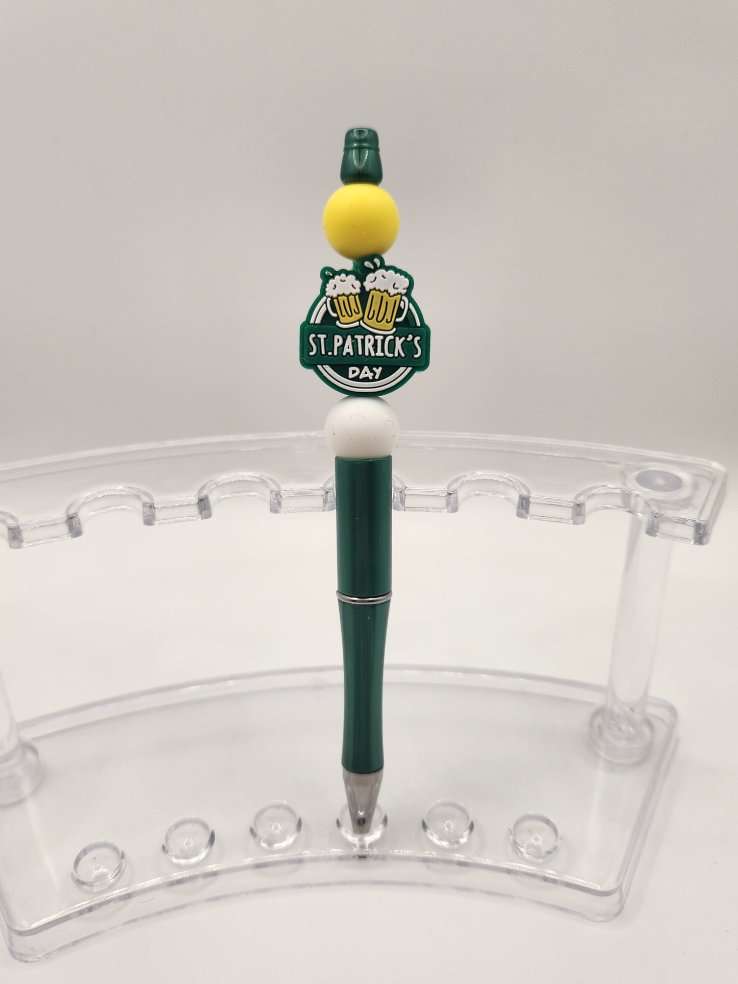 St. Patrick's Day Beer Mugs Beaded Pen